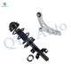 Front Left Lower Control Arm-Quick Complete Strut-Coil Spring Assembly For 2014-2018 Jeep Cherokee New Version