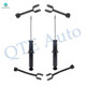 Set of 6 Rear Lower Forward-Upper Control Arm-Suspension Strut Assembly For 2011-2018 Dodge Journey