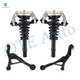 Set of 4 Front Lower Control Arm Ball Joint-Quick Complete Strut-Coil Spring Assembly For 1999 2000 Chrysler Cirrus