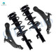 Set of 4 Front Lower Control Arm Ball Joint-Quick Complete Strut-Coil Spring Assembly For 2004-2006 Toyota Sienna V6