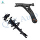 Front Left Lower Control Arm-Quick Complete Strut-Coil Spring Assembly For 2001-2005 Toyota RAV4
