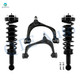 Set of 4 Front Upper Control Arm Ball Joint-Quick Complete Strut-Coil Spring Assembly For 2015-2020 Ford F-150 RWD