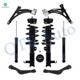 Set of 8 Front Lower Control Arm Ball Joint-Quick Complete Strut-Coil Spring Assembly-Rear Upper Control Arm-Shock Absorber For 2014-2019 Chevrolet Impala