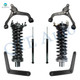 Set of 8 Front Lower Control Arm-Quick Complete Strut-Coil Spring Assembly-Rear Upper Control Arm Ball Joint-Shock Absorber For 2005 2006 Jeep Liberty