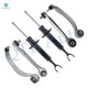 Set of 6 Front Lower Rearward-Upper Forward Control Arm Ball Joint-Suspension Strut Assembly For 1996-2001 Audi A4 Quattro