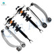 Set of 6 Front Lower Rearward-Upper Forward Control Arm Ball Joint-Quick Complete Strut-Coil Spring Assembly For 2002-2007 Audi A4