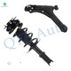 Front Left Lower Control Arm Ball Joint-Quick Complete Strut-Coil Spring Assembly For 1999-2005 Chevrolet Cavalier