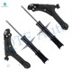 Set of 4 Front Lower Control Arm Ball Joint-Suspension Strut Assembly For 1995-2005 Chevrolet Cavalier