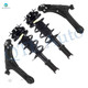 Set of 4 Front Lower Control Arm Ball Joint-Quick Complete Strut-Coil Spring Assembly For 1999-2005 Chevrolet Cavalier