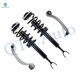 Set of 4 Front Lower Rearward Control Arm Ball Joint-Quick Complete Strut-Coil Spring Assembly For 1996-2001 Audi A4 Quattro