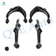 Set of 4 Front Lower Control Arm-Upper Control Arm Ball Joint For 1999-2003 Acura TL
