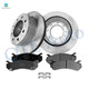 Set 6 Rear 330mm Brake Disc Rotors-Ceramic Brake Pad Kit For 2007 Chevrolet Silverado 2500 HD Classic