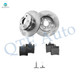 Set of 6 Rear 290mm Brake Disc Rotors-7753-D876 Ceramic Brake Pad Kit For 1997 Mercedes-Benz E420