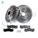Set of 6 Rear 335.2mm Brake Drum-Ceramic Brake Pad Kit For 2005 2006 GMC Sierra 1500 Rear Drum