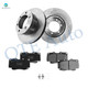 Set of 6 Front 296.4mm Brake Disc Rotors-Ceramic Brake Pad Kit For 2000-2004 Toyota Tacoma