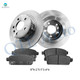 Set of 6 Rear 292mm Brake Disc Rotors-Ceramic Brake Pad Kit For 2011-2015 Chevrolet Volt