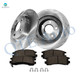 Set of 6 Rear 297.7mm Brake Disc Rotors-Ceramic Brake Pad Kit For 2003 2004 Cadillac Seville