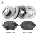 Set of 12 Front 276mm-Rear 292mm Brake Disc Rotors-Ceramic Brake Pad Kit For 2014 2015 Chevrolet Cruze