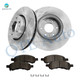 Set of 6 Front 325mm Brake Disc Rotors-Ceramic Brake Pad Kit For 2006 GMC Envoy XL