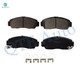 Set 6 Front 282mm Brake Disc Rotors-Ceramic Brake Pad Kit For 2003-2007 Honda Accord