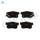 Set of 12 Front 282mm Brake Disc Rotors-7382-D503 Ceramic Brake Pad Kit-Rear 260mm Brake Disc Rotors-Ceramic Brake Pad Kit For 1998-2002 Honda Accord
