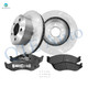 Set of 6 Front 280mm Brake Disc Rotors-Ceramic Brake Pad Kit For 1999-2006 Jeep TJ