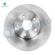 Set of 6 Front 296mm Brake Disc Rotors-Ceramic Brake Pad Kit For 1998-2000 Lexus GS400