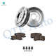 Set of 6 Rear 268mm Brake Drum-Ceramic Brake Pad Kit For 2009 2010 Jeep Compass