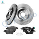 Set of 6 Front 280mm Brake Disc Rotors-Ceramic Brake Pad Kit For 2005 Volkswagen Jetta