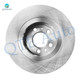 Set of 6 Front 280mm Brake Disc Rotors-Ceramic Brake Pad Kit For 2005 Volkswagen Jetta