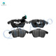 Set of 6 Front 280mm Brake Disc Rotors-Ceramic Brake Pad Kit For 2005 Volkswagen Jetta