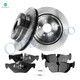 Set of 6 Rear 300mm Brake Disc Rotors-Ceramic Brake Pad Kit For 2013-2015 BMW X1
