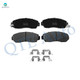 Set of 6 Front 320mm Brake Disc Rotors-Ceramic Brake Pad Kit For 2015-2017 Honda Odyssey