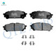 Set of 6 Rear 265.8mm Brake Disc Rotors-Ceramic Brake Pad Kit For 2005 2006 Saab 9-2X