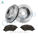 Set of 6 Front 312mm Brake Disc Rotors-Ceramic Brake Pad Kit For 2006-2009 Mitsubishi Raider