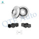 Set of 6 Front 337.8mm Brake Disc Rotors-Ceramic Brake Pad Kit For 2003-2009 Lexus GX470