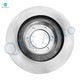Set of 6 Front 337.8mm Brake Disc Rotors-Ceramic Brake Pad Kit For 2003-2009 Lexus GX470