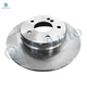 Set of 6 Rear 290mm Brake Disc Rotors-Ceramic Brake Pad Kit For 2009-2011 Mercedes-Benz SLK300