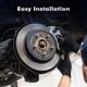 Set of 6 Rear 290mm Brake Disc Rotors-Ceramic Brake Pad Kit For 2009-2011 Mercedes-Benz SLK300