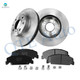 Set of 6 Front 239mm Brake Disc Rotors-Ceramic Brake Pad Kit For 1990 1991 Honda CRX