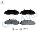 Set of 12 Front 307.85mm Drilled Slotted Brake Disc Rotors-Ceramic Brake Pad Kit-Rear 323mm Brake Drum-Ceramic Brake Pad Kit For 1999 2000 Ford F-150