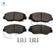 Set of 12 Front 282mm-Rear 282mm Brake Disc Rotors-Ceramic Brake Pad Kit For 2008-2012 Honda Accord