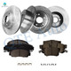 Set 12 Front 282mm-Rear 260mm Brake Disc Rotors-Ceramic Brake Pad Kit For 2003-2007 Honda Accord