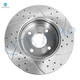Set of 12 Front 256mm Brake Disc Rotors-Ceramic Brake Pad Kit-Rear 271mm Brake Drum-Ceramic Brake Pad Kit For 2008 Chevrolet Cobalt