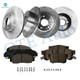 Set of 12 Front 282mm-Rear 260mm Brake Disc Rotors-Ceramic Brake Pad For 2003-2007 Honda Accord