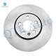 Set of 6 Front 288mm Brake Disc Rotors-Ceramic Brake Pad Kit For 2005 Volkswagen Jetta