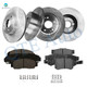 Set of 12 Front 282mm-Rear 260mm Brake Rotors-Ceramic Brake Pad Kit For 2003-2007 Honda Accord