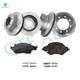 Set of 12 Front 353mm Brake Disc Rotors-Ceramic Brake Pad Kit-Rear 352.5mm Brake Disc Rotors-Ceramic Brake Pad Kit For 2003-2008 Dodge RAM 3500
