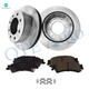 Set of 6 Rear 330mm Brake Disc Rotors-D792 7662 Ceramic Brake Pad Kit For 2004 2005 Chevrolet Silverado 1500