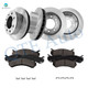 Set of 12 Front 325.2mm-Rear 330mm Brake Disc Rotors-Ceramic Brake Pad Kit For 2007 GMC Sierra 1500 HD Classic